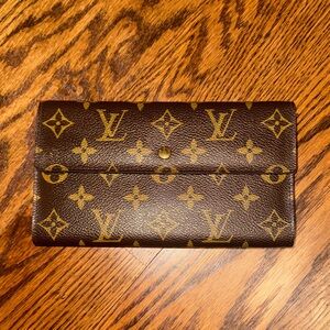 Louis Vuitton Gold and Brown Monogram Wallet